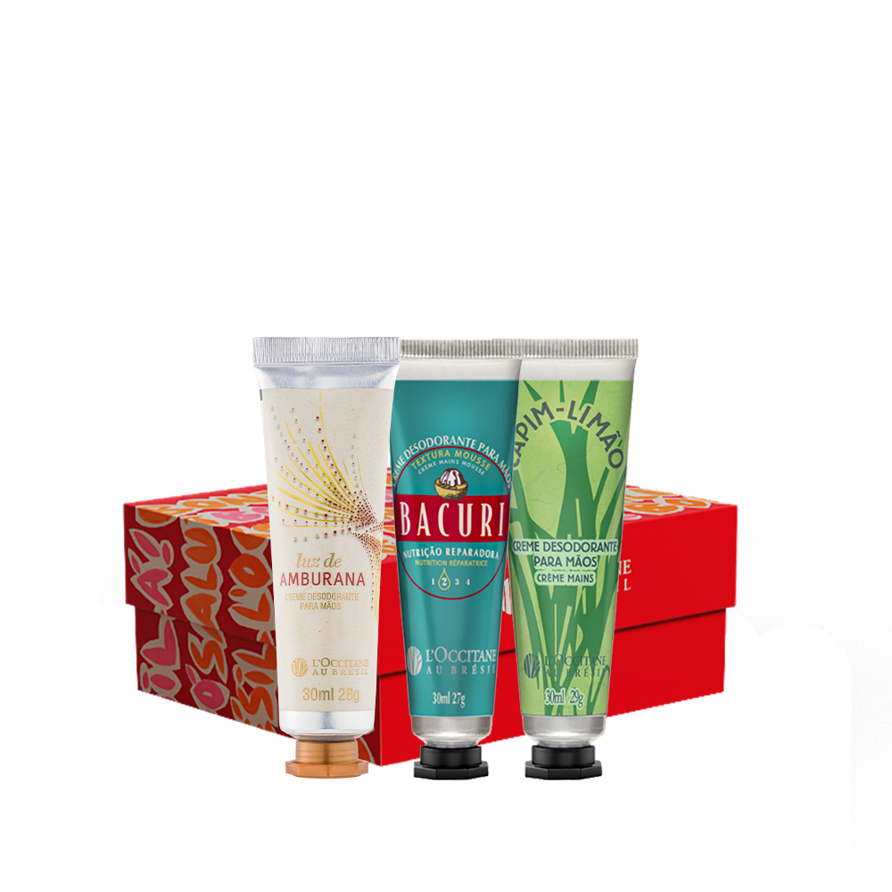 Presente Creme para Mãos: Capim-Limão, Amburana e Bacuri